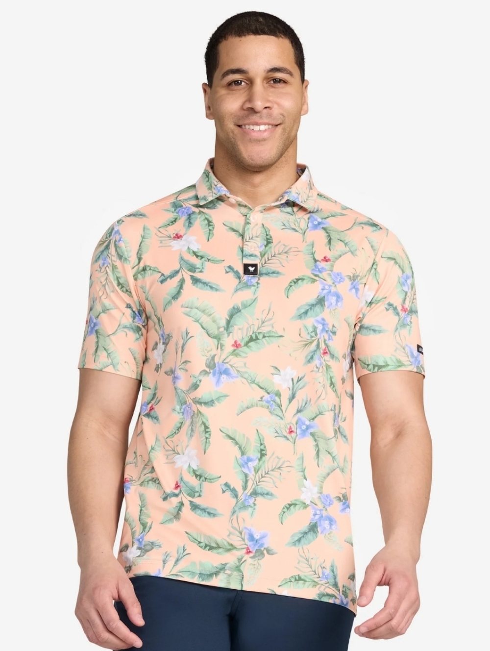 Bad Birdie Mens Flora Fiesta Core Performance Polo Size Large/XXL, NWT